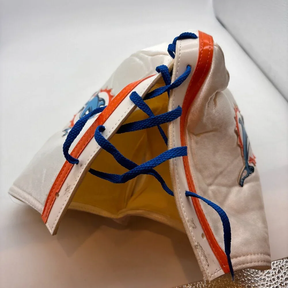 NFL Miami Dolphins Logo Football Team Wrestling Mask with Flaws